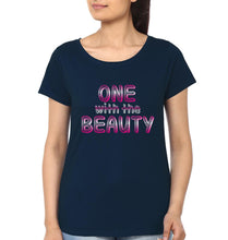 Load image into Gallery viewer, One With The Beauty Brains Both Family Half Sleeves T-Shirts-KidsFashionVilla
