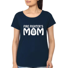 Load image into Gallery viewer, Fire Fighter&#39;s Mom Fire Fighter&#39;s Son Mother and Son Matching T-Shirt- KidsFashionVilla
