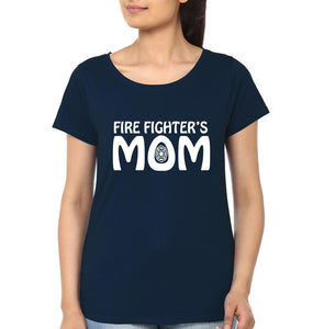 Fire Fighter's Mom Fire Fighter's Son Mother and Son Matching T-Shirt- KidsFashionVilla