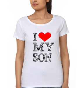 I Love My Mom I Love My Son Mother and Son Matching T-Shirt- KidsFashionVilla