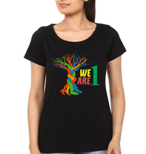 Load image into Gallery viewer, We Are 1 Family Half Sleeves T-Shirts-KidsFashionVilla
