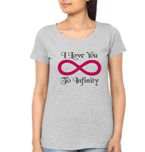 Load image into Gallery viewer, I Love You To Infinity And Beyond Mother and Son Matching T-Shirt- KidsFashionVilla
