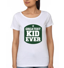 Load image into Gallery viewer, Greatest Dad Ever &amp; Greatest Kid Ever Father and Daughter Matching T-Shirt- KidsFashionVilla
