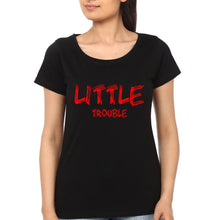 Load image into Gallery viewer, Big Trouble &amp; Lil Trouble Father and Daughter Matching T-Shirt- KidsFashionVilla
