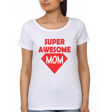 Load image into Gallery viewer, Super Awesome Kid Super Awesome Mom Mother and Son Matching T-Shirt- KidsFashionVilla
