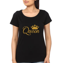 Load image into Gallery viewer, King Princess Queen Family Half Sleeves T-Shirts-KidsFashionVilla
