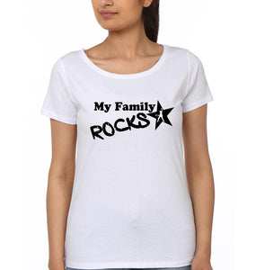 My Family Rocks Family Half Sleeves T-Shirts-KidsFashionVilla