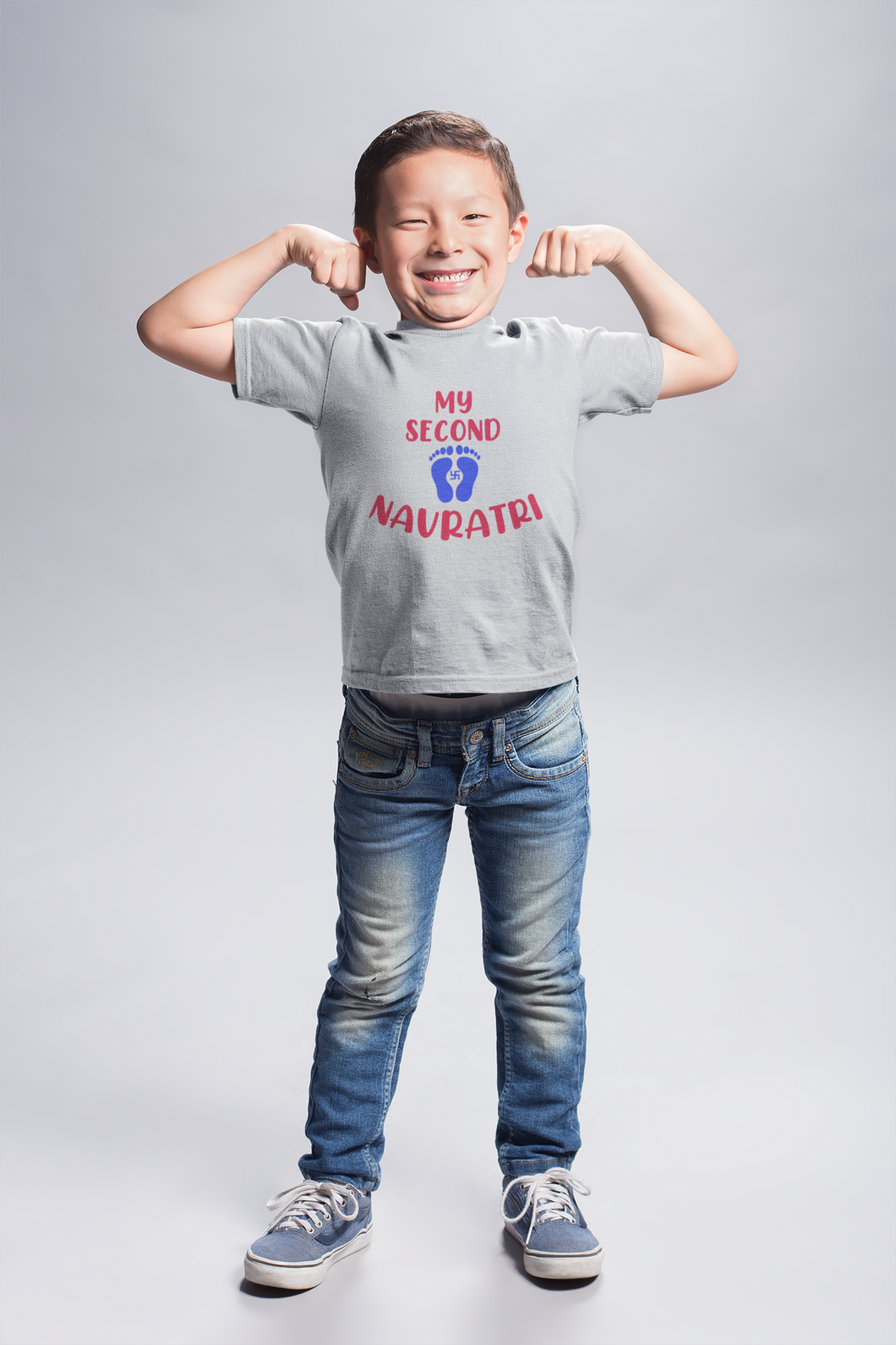 My Second Navratri Half Sleeves T-Shirt for Boy-KidsFashionVilla