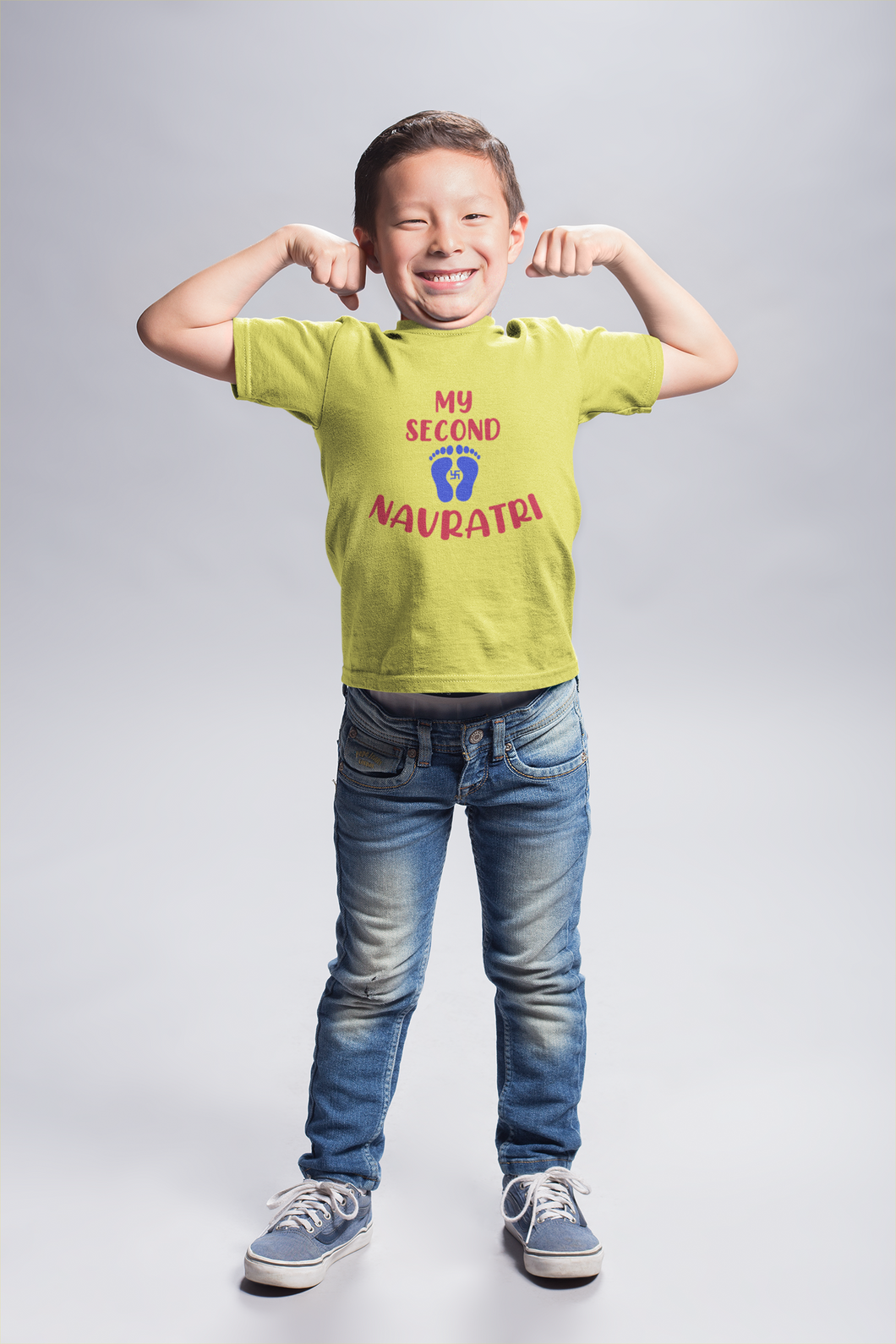 My Second Navratri Half Sleeves T-Shirt for Boy-KidsFashionVilla