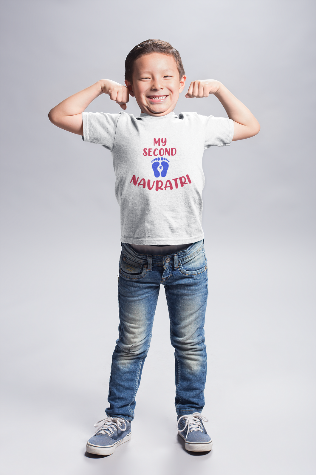 My Second Navratri Half Sleeves T-Shirt for Boy-KidsFashionVilla