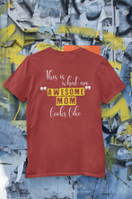 Load image into Gallery viewer, Awesome Mom Son Mother And Son Red Matching T-Shirt- KidsFashionVilla
