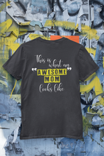 Load image into Gallery viewer, Awesome Mom Son Mother And Son Black Matching T-Shirt- KidsFashionVilla
