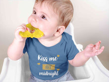 Load image into Gallery viewer, Kiss Me At Midnight Christmas Rompers for Baby Boy- KidsFashionVilla
