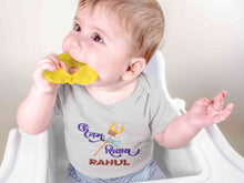 Load image into Gallery viewer, Custom Name Om Namah Shivay Mahashivratri Rompers for Baby Boy- KidsFashionVilla
