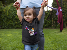 Load image into Gallery viewer, Cute Cartoon Half Sleeves T-Shirt For Girls -KidsFashionVilla
