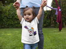 Load image into Gallery viewer, Cute Cartoon Half Sleeves T-Shirt For Girls -KidsFashionVilla
