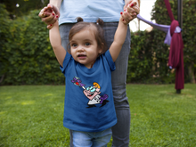 Load image into Gallery viewer, Cute Cartoon Half Sleeves T-Shirt For Girls -KidsFashionVilla
