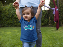 Load image into Gallery viewer, First Lohri With Papa Mumma Half Sleeves T-Shirt For Girls -KidsFashionVilla
