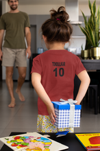 Load image into Gallery viewer, Tendulkar 10  Half Sleeves T-Shirt For Girls -KidsFashionVilla
