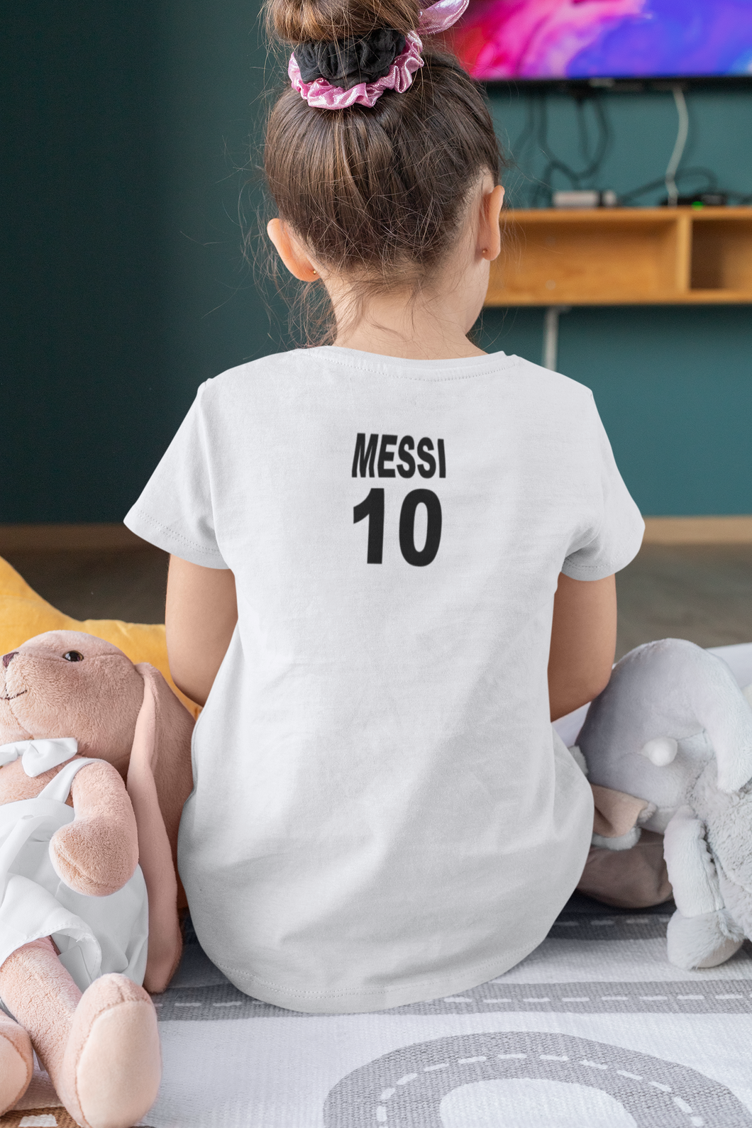 Messi 10 Half Sleeves T-Shirt For Girls -KidsFashionVilla