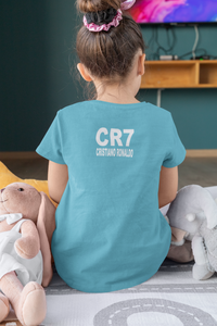 Ronaldo Cr7 Half Sleeves T-Shirt For Girls -KidsFashionVilla