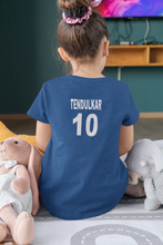 Load image into Gallery viewer, Tendulkar 10  Half Sleeves T-Shirt For Girls -KidsFashionVilla
