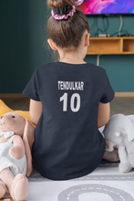 Load image into Gallery viewer, Tendulkar 10  Half Sleeves T-Shirt For Girls -KidsFashionVilla
