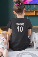 Load image into Gallery viewer, Tendulkar 10  Half Sleeves T-Shirt For Girls -KidsFashionVilla

