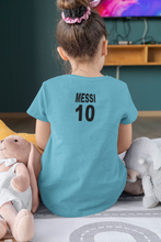 Load image into Gallery viewer, Messi 10 Half Sleeves T-Shirt For Girls -KidsFashionVilla
