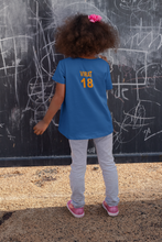 Load image into Gallery viewer, Virat 18 Half Sleeves T-Shirt For Girls -KidsFashionVilla
