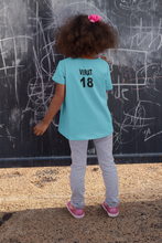Load image into Gallery viewer, Virat 18 Half Sleeves T-Shirt For Girls -KidsFashionVilla
