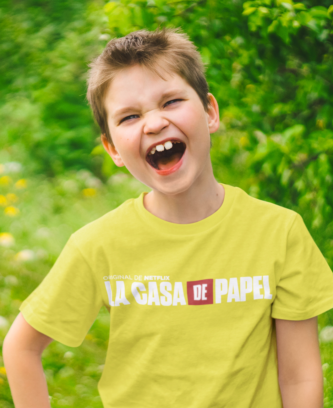 La Casa De Papel Money Heist Half Sleeves T-Shirt for Boy-KidsFashionVilla
