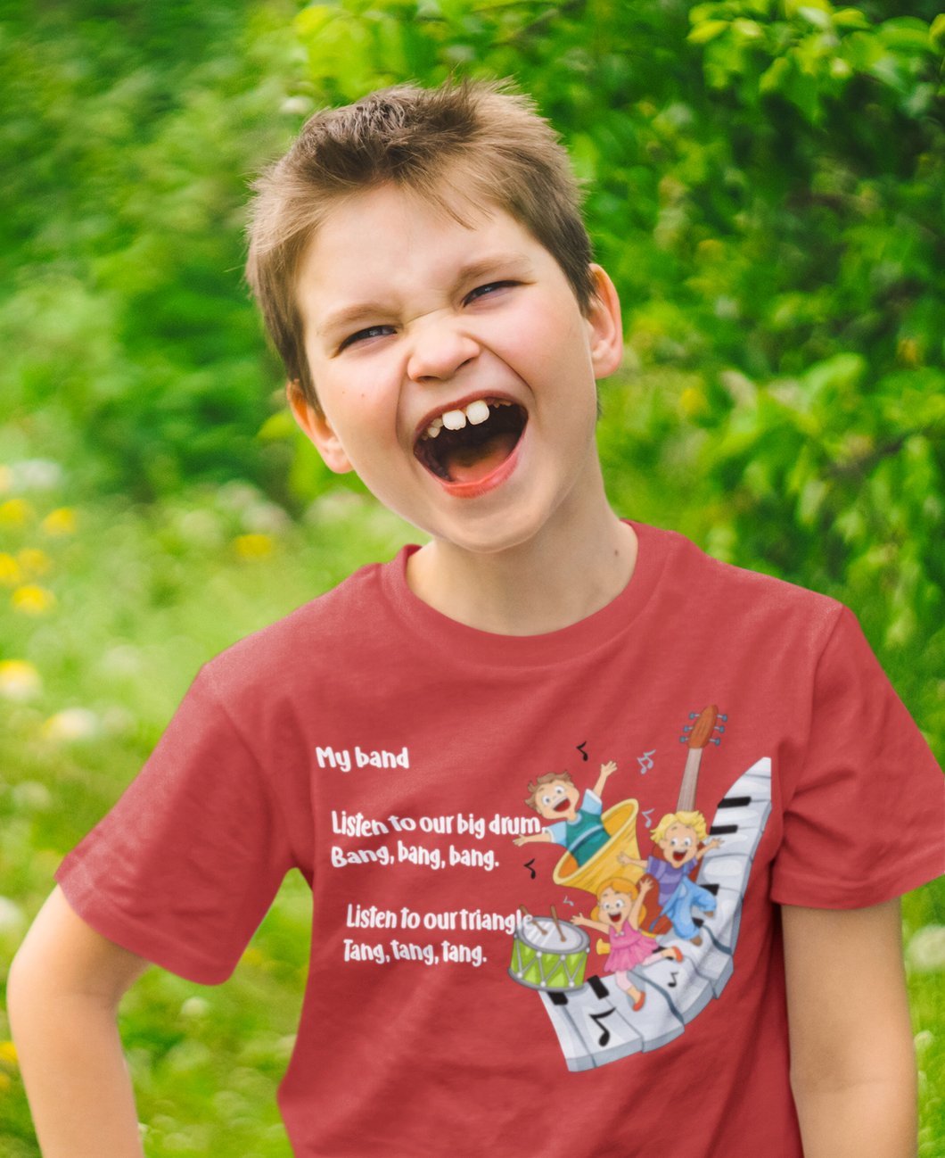 My Band Poem Half Sleeves T-Shirt for Boy-KidsFashionVilla