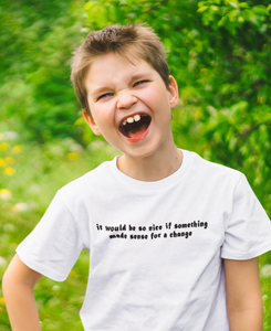 I Would Be So Nice Minimals Half Sleeves T-Shirt for Boy-KidsFashionVilla
