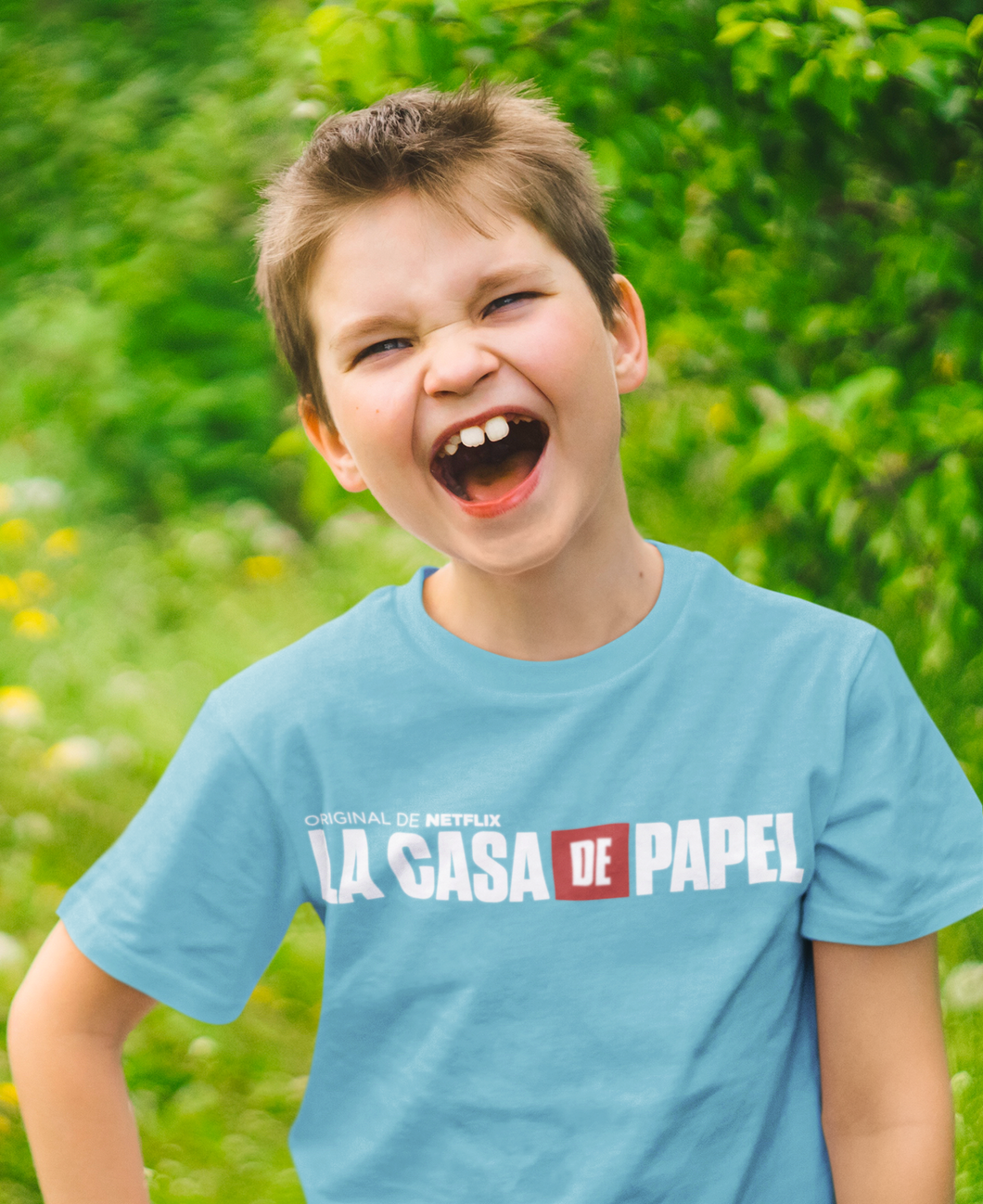 La Casa De Papel Money Heist Half Sleeves T-Shirt for Boy-KidsFashionVilla