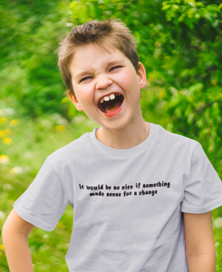 I Would Be So Nice Minimals Half Sleeves T-Shirt for Boy-KidsFashionVilla