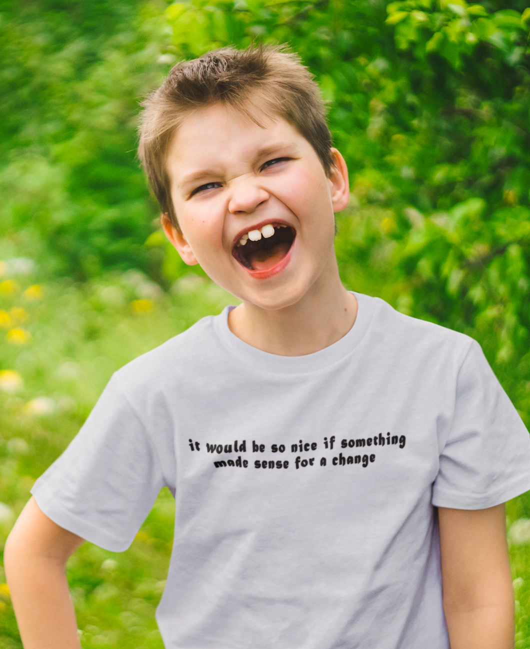 I Would Be So Nice Minimals Half Sleeves T-Shirt for Boy-KidsFashionVilla