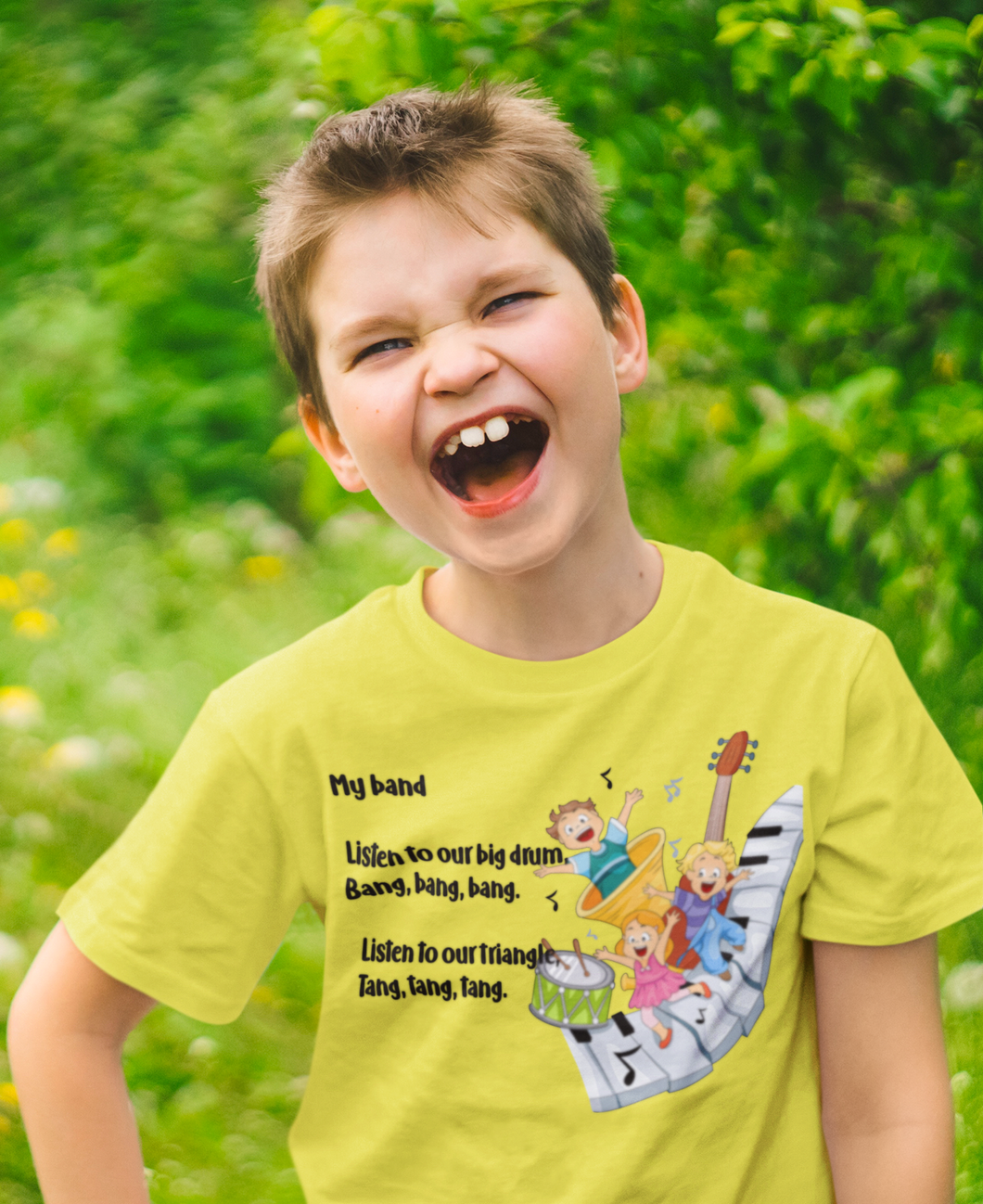 My Band Poem Half Sleeves T-Shirt for Boy-KidsFashionVilla