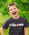 La Casa De Papel Money Heist Half Sleeves T-Shirt for Boy-KidsFashionVilla