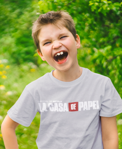 La Casa De Papel Money Heist Half Sleeves T-Shirt for Boy-KidsFashionVilla