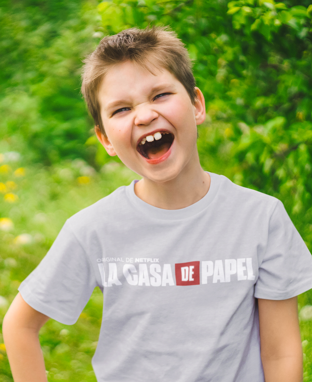 La Casa De Papel Money Heist Half Sleeves T-Shirt for Boy-KidsFashionVilla