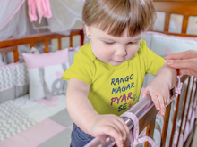 Load image into Gallery viewer, Rango Magar Pyar Se Holi Rompers for Baby Girl- KidsFashionVilla
