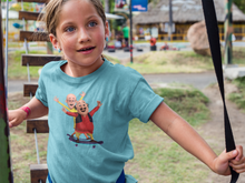 Load image into Gallery viewer, Cute Cartoon Half Sleeves T-Shirt For Girls -KidsFashionVilla
