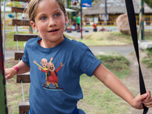 Load image into Gallery viewer, Cute Cartoon Half Sleeves T-Shirt For Girls -KidsFashionVilla
