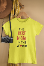 Load image into Gallery viewer, Best Mom In The World Mother And Son Yellow Matching T-Shirt- KidsFashionVilla
