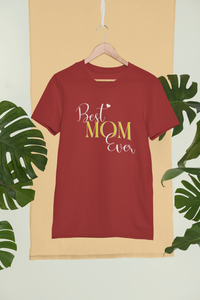Best Mom Ever Mother And Son Red Matching T-Shirt- KidsFashionVilla