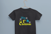 Load image into Gallery viewer, First Christmas Half Sleeves T-Shirt For Girls -KidsFashionVilla
