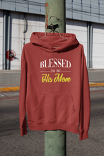 Load image into Gallery viewer, Blessed To Be His Mom Mother And Son Red Matching Hoodies- KidsFashionVilla

