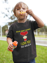 Load image into Gallery viewer, Custom Name I love My Mama So Much Half Sleeves T-Shirt for Boy-KidsFashionVilla

