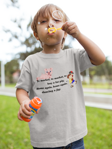 To Market To Market Poem Half Sleeves T-Shirt for Boy-KidsFashionVilla